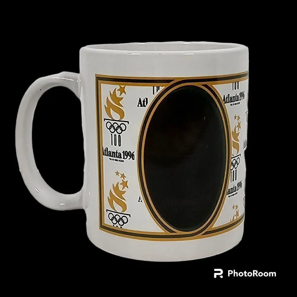 Vintage 1996 Atlanta Olympics Torch Ceramic Mug Heat Activated Color Changing - Picture 2 of 9